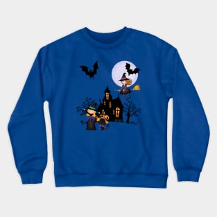 Halloween Witches Crewneck Sweatshirt